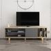 Latitude Run® Jayvis TV Stand for TVs up to 70" Wood in Black | 19.1 H in | Wayfair EE1F659A807447879AAB057A7F40377D