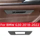 Per BMW serie 5 G30 2018-2022 accessori in fibra di carbonio interni seggiolino auto pulsante di