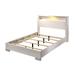 Orren Ellis Karole Wood Grain Pattern Platform Bed Wood in White | 48.25 H x 79.375 W x 91.625 D in | Wayfair F5AA9ADDF10E431B98A3AE41798BEA26