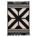 Black/Gray 144 x 0.5 in Area Rug - Union Rustic Drubin Wool Blend Reversible Area Rug - Black Polyester/Wool | 144 W x 0.5 D in | Wayfair