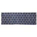 Blue 24 x 0.5 in Area Rug - George Oliver Beehive Modern Collection 100% Jute Reversible Area Rug Cotton/Jute & Sisal | 24 W x 0.5 D in | Wayfair