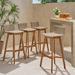 George Oliver Oxendine 30.75" Patio Bar Stool Wood/Wicker/Rattan in Brown | 36.75 H x 16.5 W x 18 D in | Wayfair F298BE0D23A8428CAF2DCFB4C7A575E2