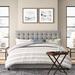 Zipcode Design™ Kaster Standard Bed Upholstered/Linen in Gray | 52.6 H x 82.7 W x 88.58 D in | Wayfair 48A1D0D2DBC94DABBD1461214B9346A9