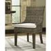 Bayou Breeze Markley Side Chair in Kubu Gray Wicker/Rattan in Brown | 34.5 H x 20.8 W x 24 D in | Wayfair CE325A99BBA940BDA62E051FAB9599F0