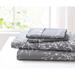 Charlton Home® Kumail Floral Microfiber Sheet Set Polyester in Gray | Queen | Wayfair 419DD95FB71941A6B707F977E774CD52