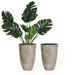 Dakota Fields Pot Planter Plastic/Stone in Brown | 20.4 H x 14 W x 14 D in | Wayfair 9C9760DA178E4C90B320F9E10FE30DAC