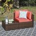 Latitude Run® Giga 2 Piece Rattan Sofa Seating Group w/ Cushions in Red | Outdoor Furniture | Wayfair 13E8089EBFC84B2C833E974B8BA32400