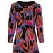 FARM RIO Women Wild Horses Black Cut out Knit Midi Dress Multi - Purple