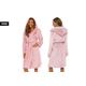 Personalised Hooded Fleece Robe - Pink Or Grey! | Wowcher
