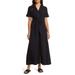 Caslon(r) Vacation Tie Front Gauze Shirtdress