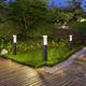 Outdoor Bollard Light Outdoor LED Path Lights 30/40/60/80cm Aluminium Anthracite Base Light, Modern Design Garden Lamp, IP65 Weatherproof, Garden Floor Lamp, 3000 K Warm White