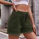 Women's Shorts Denim Plain Army Green Blue Casual Daily Short Going out Weekend Summer