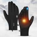 Winter Gloves Bike Gloves Cycling Gloves Touch Gloves Winter Full Finger Gloves Anti-Slip Waterproof Windproof Warm Sports Gloves Mountain Bike MTB Outdoor Exercise Cycling / Bike Fleece Black Blue