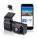 Hidden 2K1080P Dash Cam Front and Rear Camera Recorder QHD 2K Car DVR with 2 cam dashcam WiFi Video Recorder 24H Parking Monitor