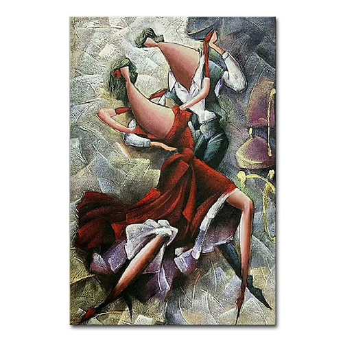 Mintura handgefertigte abstrakte Figur Ölgemälde auf Leinwand Wandkunst Dekoration modernes abstraktes Bild für Wohnkultur gerolltes rahmenloses ungedehntes Gemälde Image