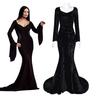 Mercoledì Addams Famiglia Addams Morticia Addams Vestiti Per donna Cosplay di film Di tendenza Mascherata