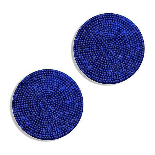 2 pz bling portabicchieri auto sottobicchiere 2.75 pollici antiscivolo antiurto universale moda veicolo auto sottobicchieri inserire bling strass accessori interni auto per auto per le donne