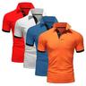 Per uomo POLO Camicia da golf Golf Informale Sport Bavero Manica corta Di tendenza Essenziale Color Block Collage 4 pezzi Estate Standard RossoBiancoBluArancione Blu cieloBluGrigioNero NeroBlu