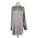 H&M Casual Dress: Gray Dresses - Women's Size Large