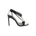 Schutz Heels: Black Print Shoes - Women's Size 9 1/2 - Peep Toe