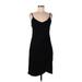 Zalalus Casual Dress - Sheath: Black Solid Dresses - Women's Size Large