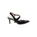 Life Stride Heels: Pumps Stiletto Cocktail Party Black Solid Shoes - Women's Size 10 1/2 - Pointed Toe