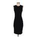 Theory Casual Dress - Sheath Crew Neck Sleeveless: Black Solid Dresses - Women's Size P