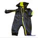 Nike One Pieces | Nike Dry Fit One Piece Hooded Outfit Size 3 To 6 Months. Fleece Lined | Color: Black/Green | Size: 3-6mb