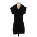 Armani Exchange Casual Dress - Sweater Dress: Black Dresses - Women's Size X-Small