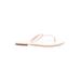 Kate Spade New York Sandals: Slide Kitten Heel Casual White Solid Shoes - Women's Size 8 - Open Toe