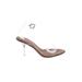 Fashion Nova Heels: Brown Solid Shoes - Women's Size 8 1/2 - Open Toe