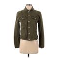 7 For All Mankind Denim Jacket: Green Jackets & Outerwear - Women's Size Small
