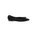 Zara Flats: Slip On Wedge Work Black Solid Shoes - Women's Size 37 - Round Toe
