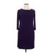 Tahari by ASL Casual Dress - Sheath: Purple Dresses - Women's Size 14