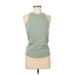 Lululemon Athletica Active Tank Top: Green Activewear - Women's Size 8