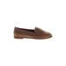 Old Navy Flats: Loafers Stacked Heel Casual Brown Print Shoes - Women's Size 8 - Almond Toe