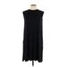 J.Jill Casual Dress - Shift: Black Solid Dresses - Women's Size Large