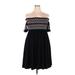 Torrid Casual Dress - Mini Off The Shoulder Sleeveless: Black Dresses - Women's Size 2X Plus