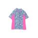 Lilly Pulitzer For Target Rash Guard: Blue Sporting & Activewear - Kids Girl's Size Large