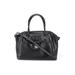 Kate Spade New York Leather Satchel: Pebbled Black Print Bags