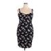 No Boundaries Casual Dress - Mini Sweetheart Sleeveless: Black Floral Dresses - Women's Size 2X-Large