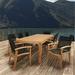 International Home Amazonia Teak 9 Piece Patio Dining Set