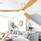 Flush Mount Ceiling Fan with Lights Ceiling Fans with Remote Control Outdoor Ceiling Fan for Patios 6 Speed DC Motor 60 inch Ceiling Fan for Bedroom ETL Listed(Deep Grey)