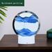 myvepuop Night Lights 3D Moving Sand Art Desk Lamp 7.87 Inch 360Â° 15ml Rotating Hourglass Decorative Creative Art Liquid Motion Living Room Bedroom Desk Lamp A One Size