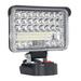 144W 7200LM LED Work Light Spotlight Floodlight Emergency Portable Flashlight Tool Bright Lighting Outdoor for Men