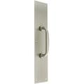 Brass Accents A07-P6351-630 4 x 16 in. Push Plate with Pull Stainless Steel