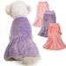 Dog Dress Sweater Pack of 3 Dog Clothes Dog Coat Dog Jacket for Small or Medium Dogs Girl Ultra Soft and Warm Cat Pet Sweaters (Pink Violet Rosepink XX-Small)