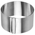 1pc Stainless Steel Mousse Ring Telescopic Round Cake Ring Cake Mold 6 Inch-12 Inch Adjustable Size Baking Tool