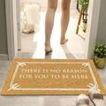 zhuxioush Fun English Topic Printed Carpet Non Slip Entrance Door Entrance Mat Absorbent Bathroom Kitchen Mat 1pc Plush Area Rugs Shaggy Carpets Modern Rug Designs