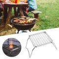 Flmaly For Grill Portable Outdoor Picnics Grill Camping Barbeque Folding Cooking Camping & Hiking Outdoor Baking Tray Holder